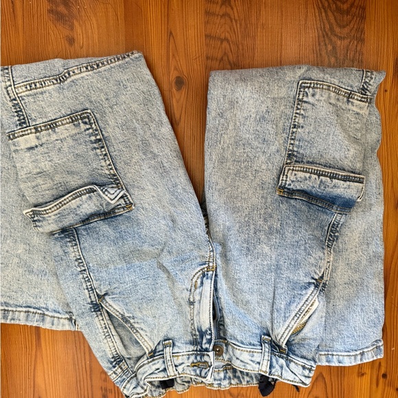 Girls size 10 High-Rise Baggy Wide Leg Jeans - Blue - Picture 12 of 12